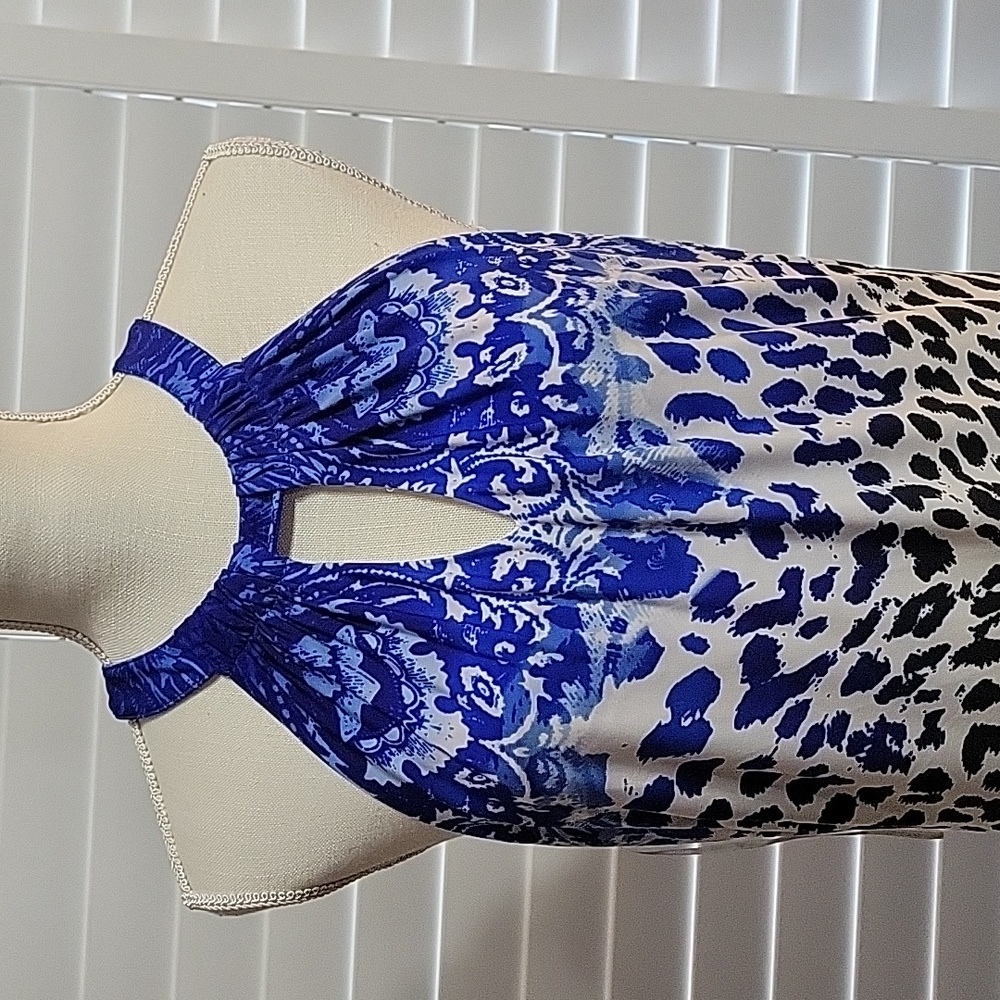 Cache Long Leopard Print Dress - image 2